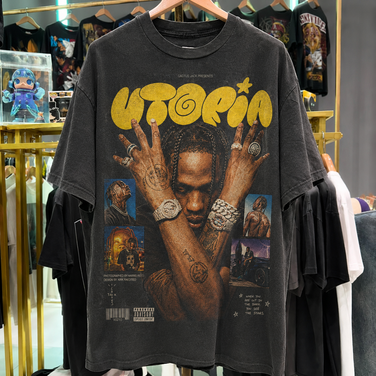 Travis Scott Washed Black T-Shirt