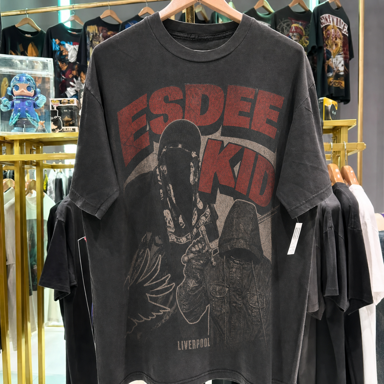 Esdeekid Washed Black T-Shirt