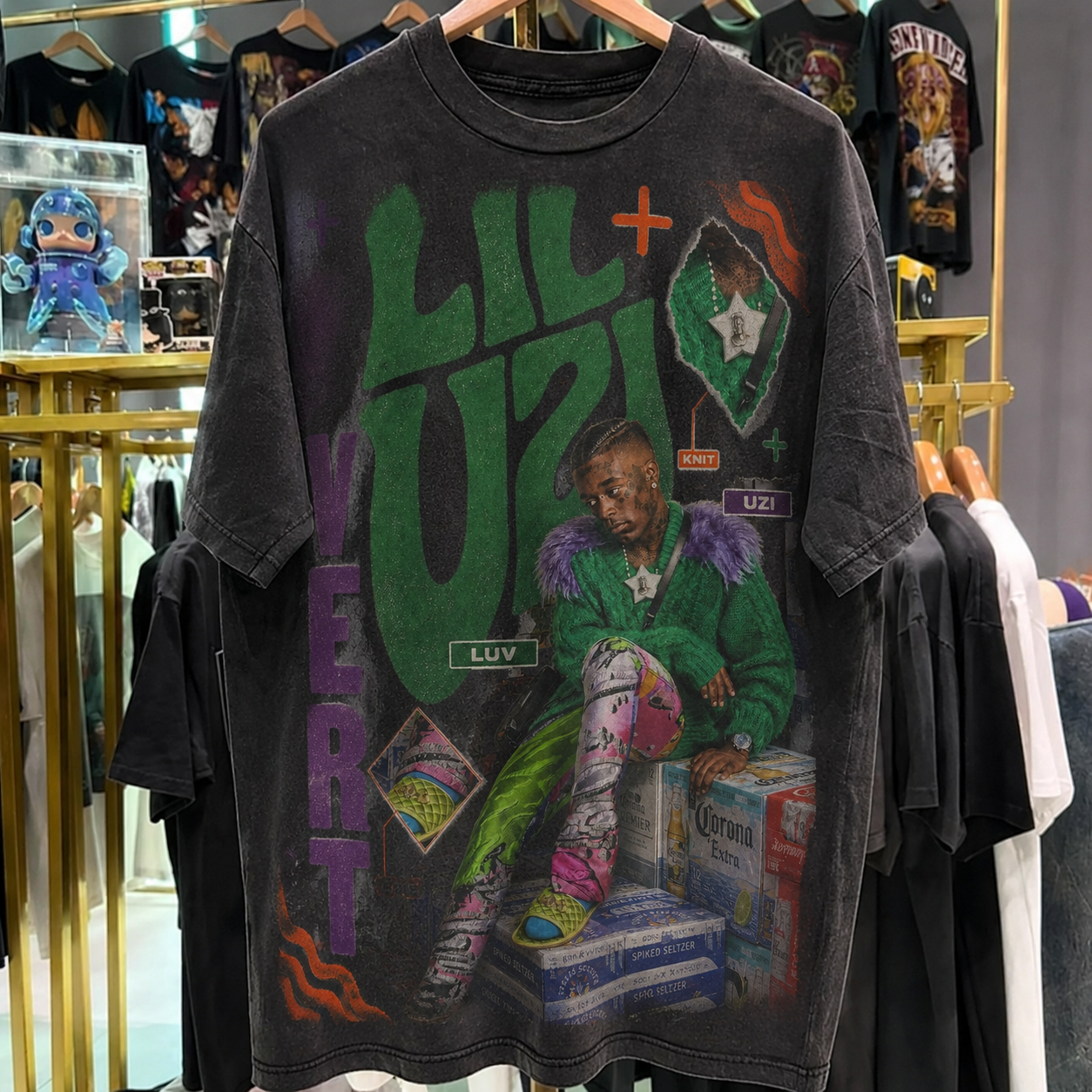 Lil Uzi Vert Washed Black T-Shirt