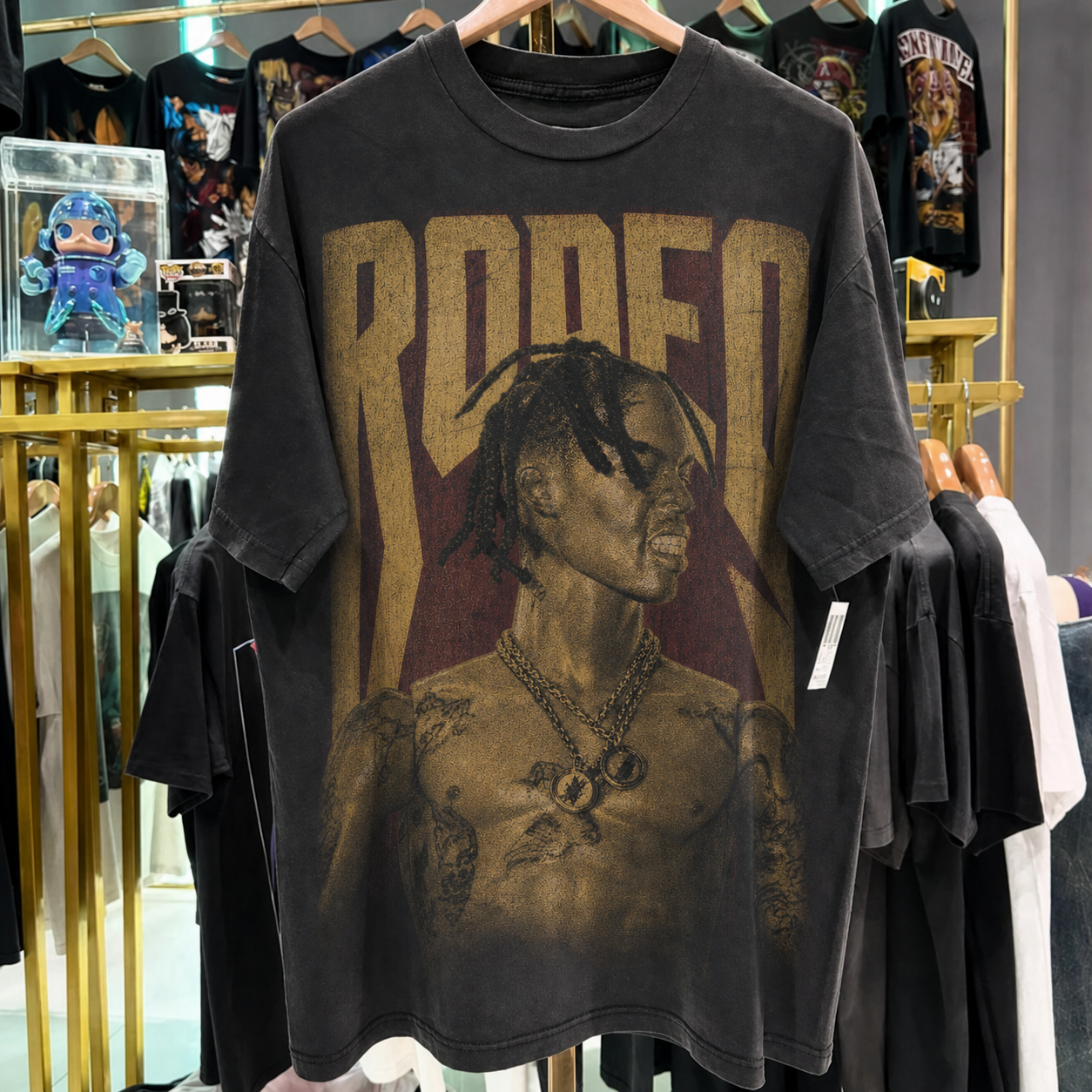 Travis Scott 'Rodeo' Washed Black T-Shirt