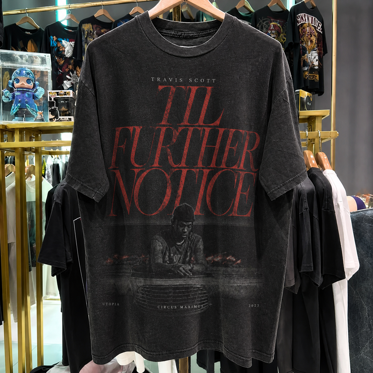 Travis Scott 'Til Further Notice' Washed Black T-Shirt