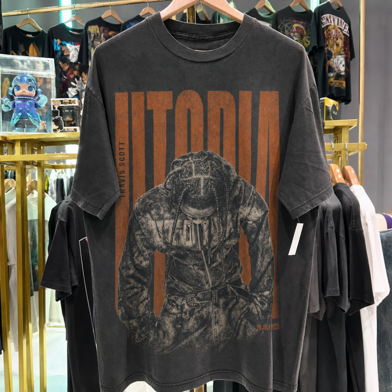 Travis Scott 'Utopia' Washed Black T-Shirt