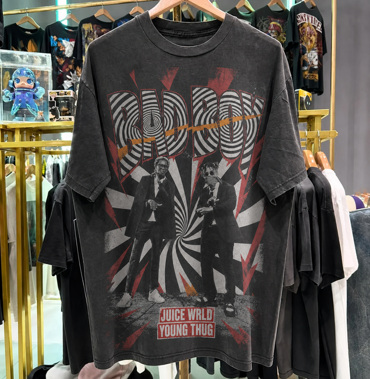 Juice WRLD 'Bad  Boy' Washed Black T-Shirt
